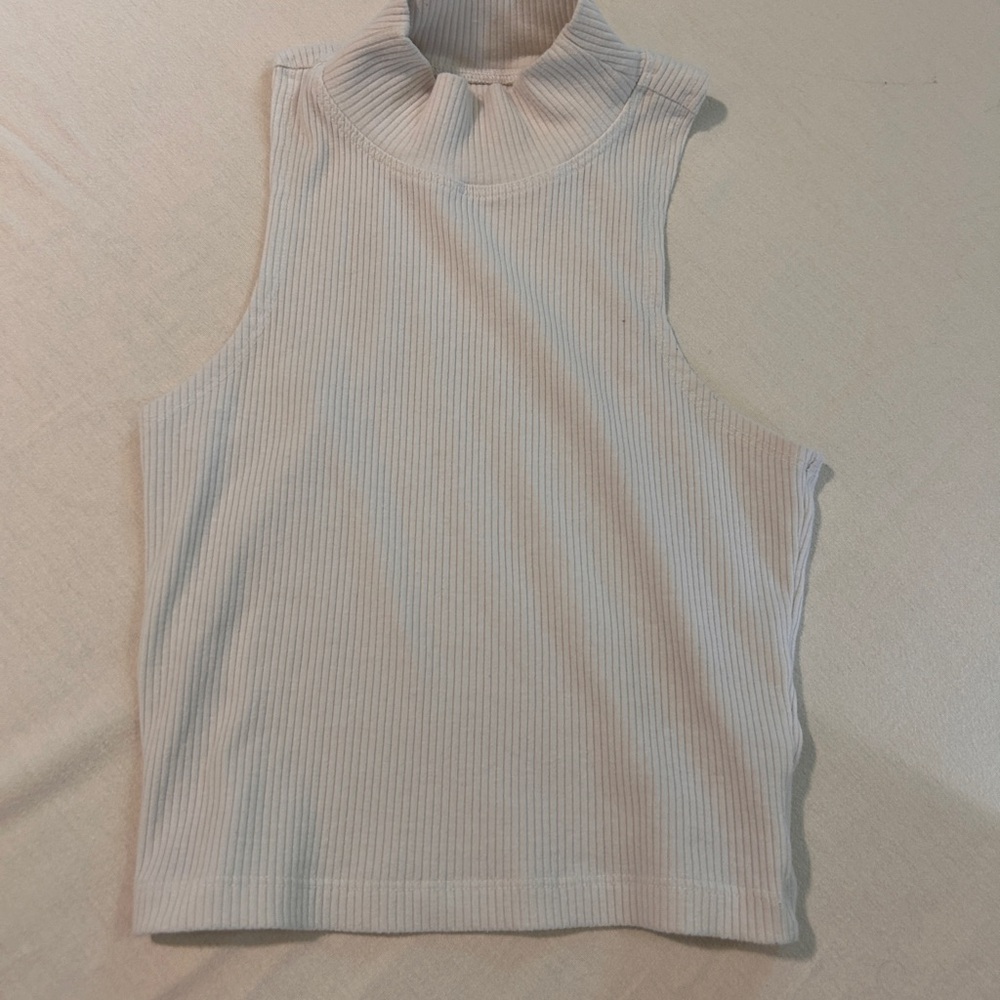 Aeropostale Ribbed Tank Top - Light Gray